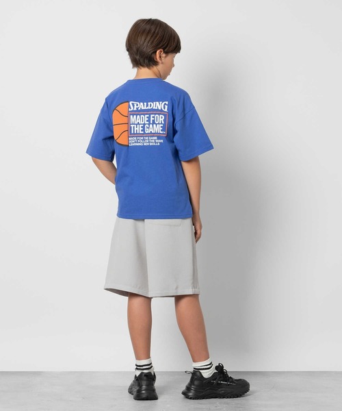 Right-on(ライトオン)の「SPALDING(スポルディング)発泡プリント半袖Tシャツ(Tシャツ/カットソー・キッズ・ブルー/ホワイト・130/140/150/160)」の5枚目の写真