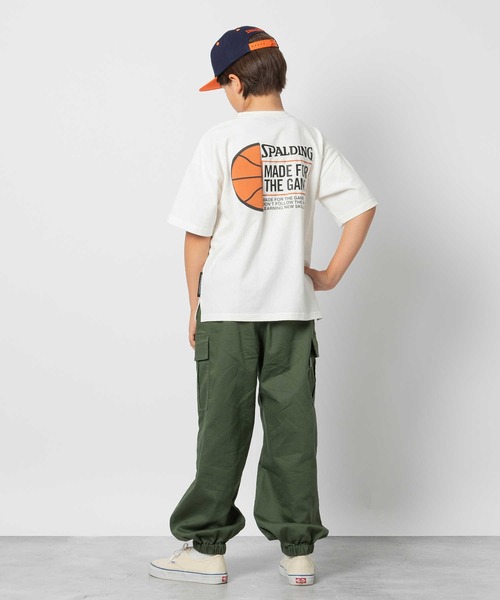 Right-on(ライトオン)の「SPALDING(スポルディング)発泡プリント半袖Tシャツ(Tシャツ/カットソー・キッズ・ブルー/ホワイト・130/140/150/160)」の9枚目の写真