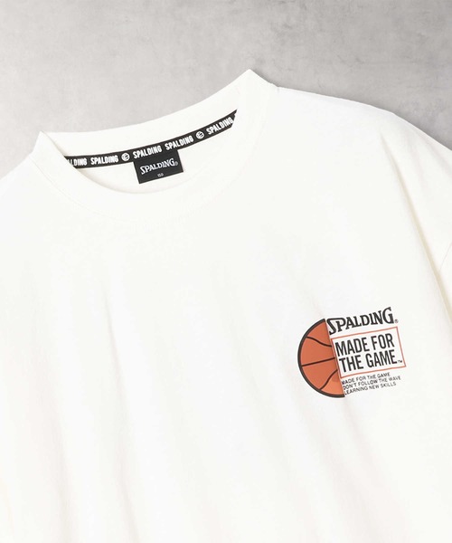 Right-on(ライトオン)の「SPALDING(スポルディング)発泡プリント半袖Tシャツ(Tシャツ/カットソー・キッズ・ブルー/ホワイト・130/140/150/160)」の10枚目の写真