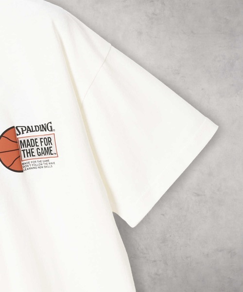 Right-on(ライトオン)の「SPALDING(スポルディング)発泡プリント半袖Tシャツ(Tシャツ/カットソー・キッズ・ブルー/ホワイト・130/140/150/160)」の12枚目の写真