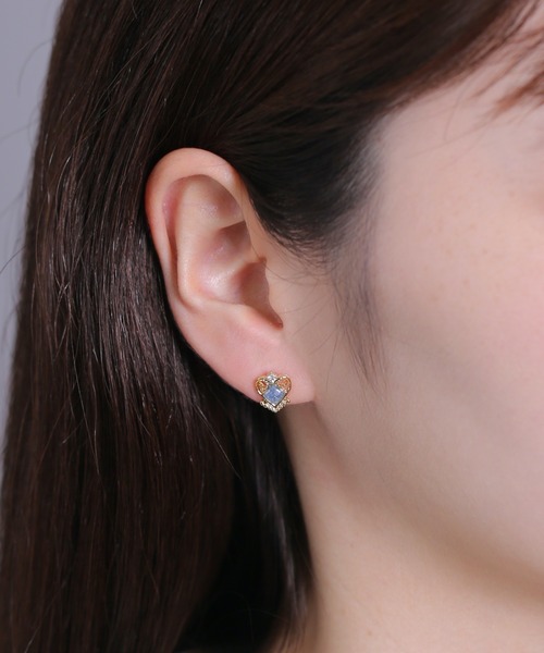 Peony(ピオニー)の「【Peony/ピオニー】/王冠風 ハートデザインピアス(ピアス(両耳用)・レディース・ゴールド系1/ゴールド系3/シルバー系2/シルバー系4/ゴールド系2/ゴールド系4/シルバー系3/シルバー系1・FREE)」の20枚目の写真