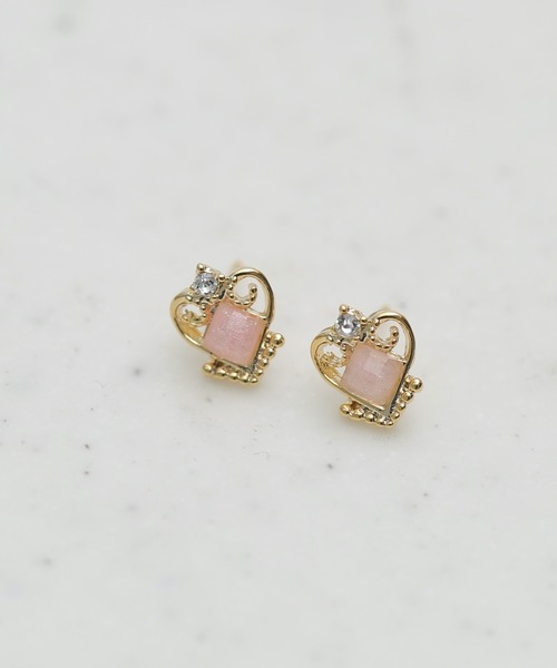 Peony(ピオニー)の「【Peony/ピオニー】/王冠風 ハートデザインピアス(ピアス(両耳用)・レディース・ゴールド系1/ゴールド系3/シルバー系2/シルバー系4/ゴールド系2/ゴールド系4/シルバー系3/シルバー系1・FREE)」の22枚目の写真