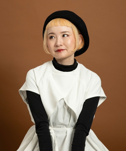 CA4LA（カシラ）の「DANNY（ハンチング/ベレー帽・レディース・チャコールグレー/ブラック/ホワイト/ブルー・ONESIZE）」の12枚目の写真