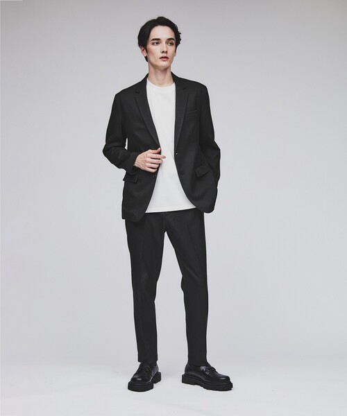 tk.TAKEO KIKUCHI（ティーケータケオキクチ）の「◆【上下2点セット】エステルサージセットアップ/ビジネス対応可（セットアップ・メンズ・チャコール/ブラック/ネイビー系5・01/02/03/04）」の9枚目の写真