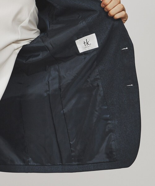 tk.TAKEO KIKUCHI（ティーケータケオキクチ）の「◆【上下2点セット】エステルサージセットアップ/ビジネス対応可（セットアップ・メンズ・チャコール/ブラック/ネイビー系5・01/02/03/04）」の20枚目の写真