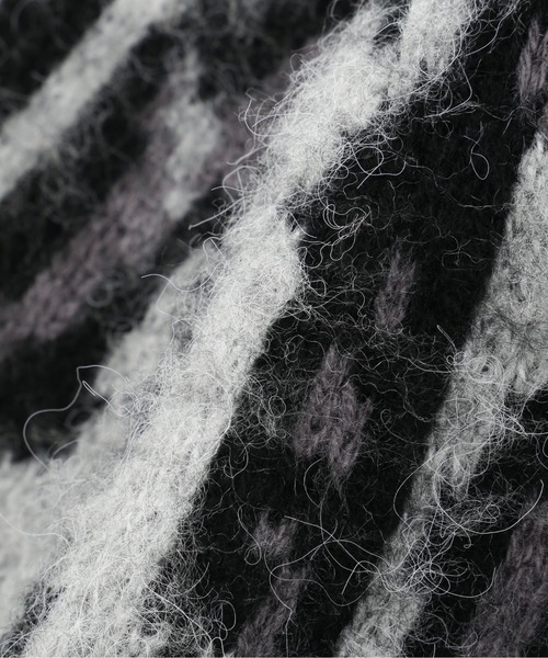 Schott カーディガン 完売品 モヘア シャギーニット レオパード schott（ショット）の「Schott/ショット/SHAGGY KNIT LEOPARD