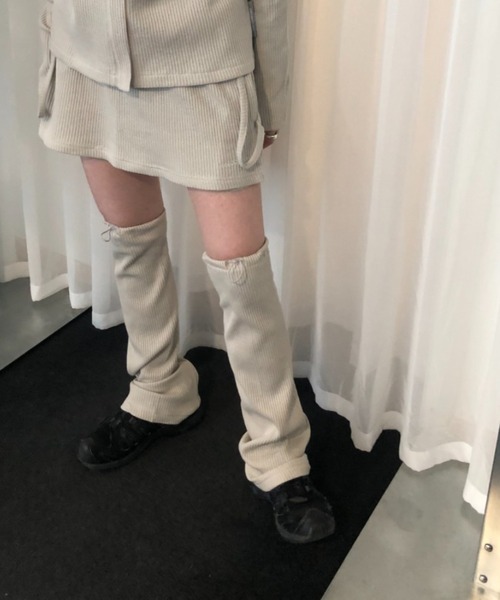 【セール】JICHOI COMFORT/ジチョイコンフォート/WAFFLE LEG WARMERS（レッグウォーマー）｜L.H.P（エルエイチピー）