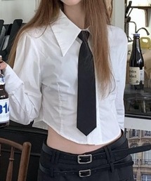 LADY LIKE（レディライク）の「2点セット ネクタイ付きショートブラウス（シャツ/ブラウス）」