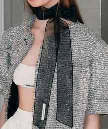 Dita Muaj.（ディータムアージュ）の「シースルーシフォンタイ（バンダナ/スカーフ）」