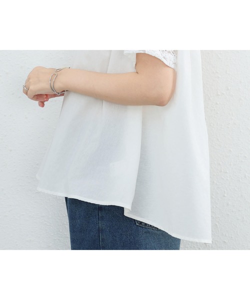 ルネ♡ホワイトフリル半袖チュニック 34 チュニック 半袖 かわいい[品番：JOKW0009130]｜REAL STYLE