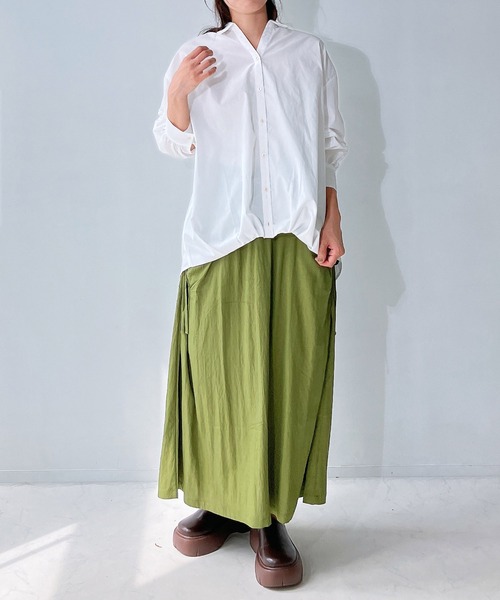 AS KNOW AS plus（アズノゥアズプラス）の「◇ダブルポケット付き ドロストスカート（スカート・レディース・ブラック系/グレー系/ブラック/カーキ・FREE）」の19枚目の写真