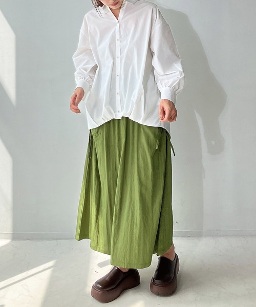 AS KNOW AS plus（アズノゥアズプラス）の「◇ダブルポケット付き ドロストスカート（スカート・レディース・ブラック系/グレー系/ブラック/カーキ・FREE）」の20枚目の写真