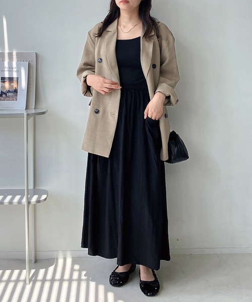 AS KNOW AS plus（アズノゥアズプラス）の「◇ダブルポケット付き ドロストスカート（スカート・レディース・ブラック系/グレー系/ブラック/カーキ・FREE）」の16枚目の写真