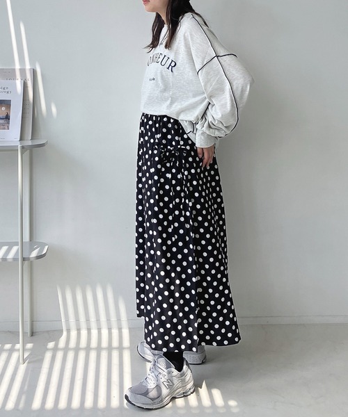 AS KNOW AS plus（アズノゥアズプラス）の「◇ダブルポケット付き ドロストスカート（スカート・レディース・ブラック系/グレー系/ブラック/カーキ・FREE）」の11枚目の写真