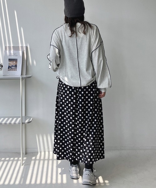 AS KNOW AS plus（アズノゥアズプラス）の「◇ダブルポケット付き ドロストスカート（スカート・レディース・ブラック系/グレー系/ブラック/カーキ・FREE）」の12枚目の写真