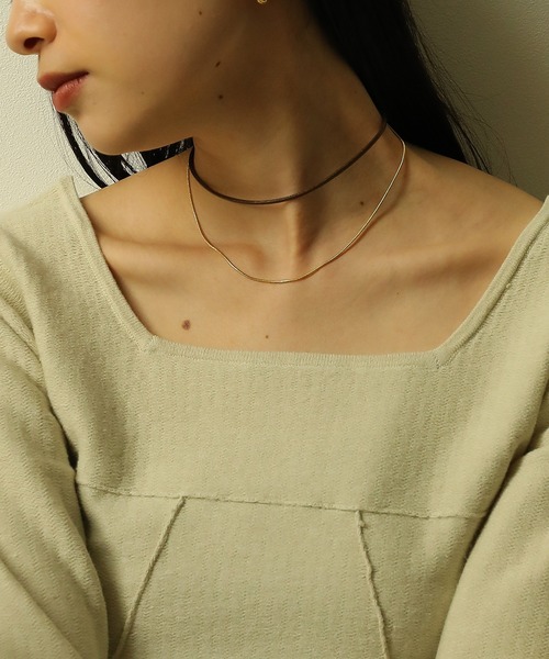 chopovalowena ネックレス　チョーカー kiehtova｜OVAL CHAIN NECKLACE ネックレス チョーカー チェーン