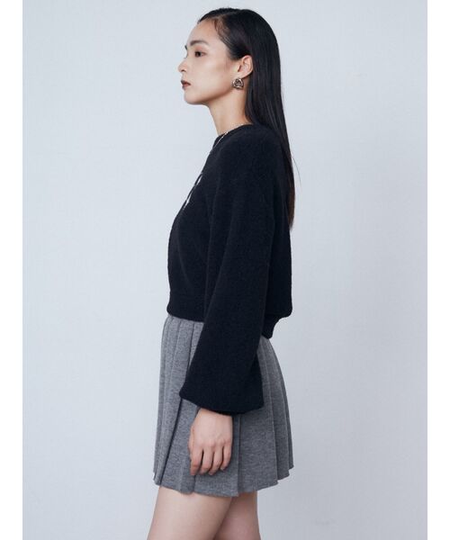 EMODA（エモダ）の「ジャガードシャギーニット（ニット/セーター・レディース・ピンク/ホワイト/ブルー/ブラック・FREE）」の17枚目の写真