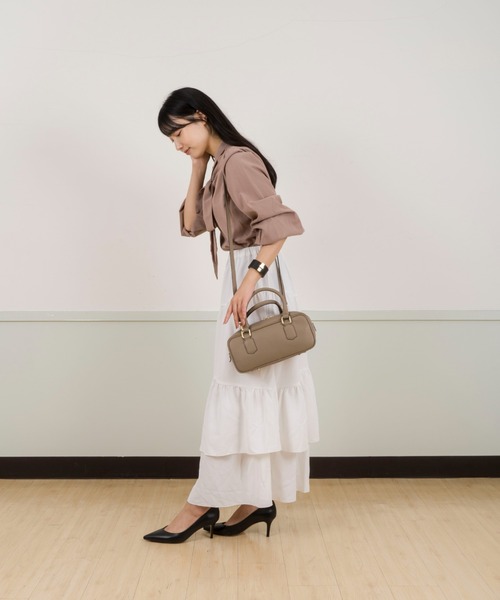 セール】【LA SCAIA】ミニボストンバッグ ショルダーバッグ