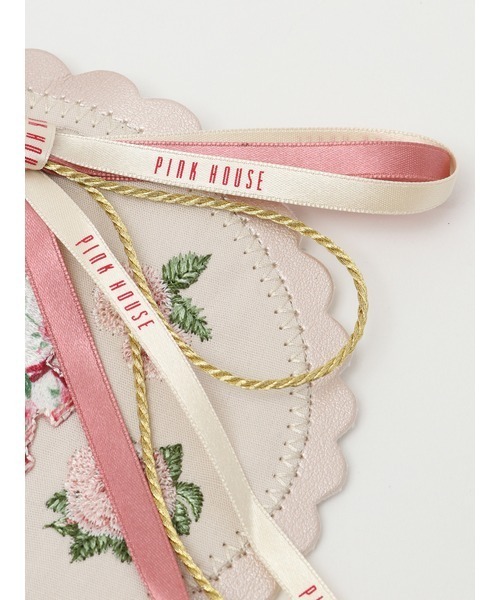 ピンクハウス♡大凛ローズ♡ロゴリボン♡コサージュ♡新品未使用品 PINK HOUSE（ピンクハウス）の「ローズジャムびんワッペン