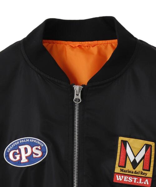 WEGO（ウィゴー）の「WEGO/パテッドワッペンMA-1（MA-1・メンズ・ブラック/カーキ・MEDIUM/LARGE）」の21枚目の写真