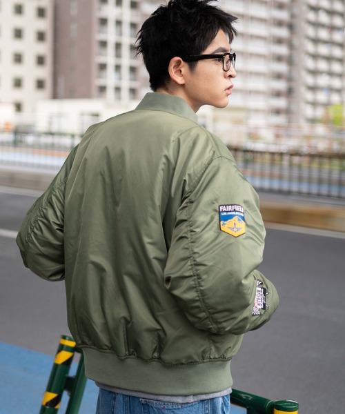 WEGO（ウィゴー）の「WEGO/パテッドワッペンMA-1（MA-1・メンズ・ブラック/カーキ・MEDIUM/LARGE）」の11枚目の写真