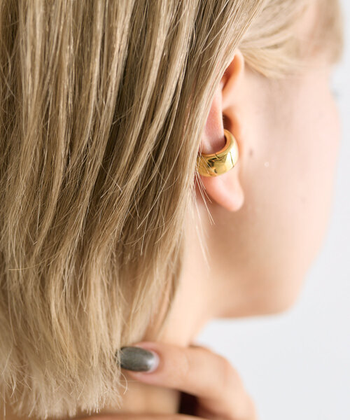 ear PAPILLONNER イアパピヨネ イヤーカフ ゴールド 2点 シンプルバーイヤーカフ | ear PAPILLONNER(イア パピヨネ