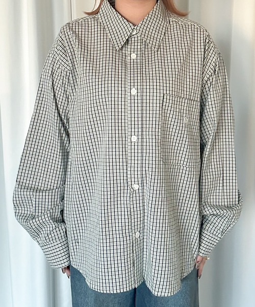 MUHET(ミュエータ)の「アソートチェックシャツ(シャツ/ブラウス・レディース・ネイビー/グリーン/チャコールグレー・MEDIUM/X-LARGE)」の21枚目の写真