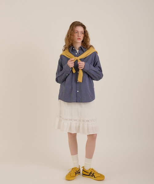 MUHET(ミュエータ)の「アソートチェックシャツ(シャツ/ブラウス・レディース・ネイビー/グリーン/チャコールグレー・MEDIUM/X-LARGE)」の18枚目の写真