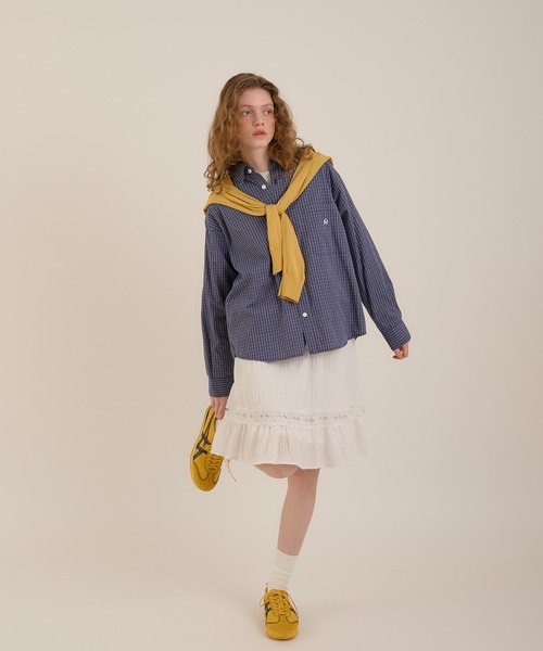 MUHET(ミュエータ)の「アソートチェックシャツ(シャツ/ブラウス・レディース・ネイビー/グリーン/チャコールグレー・MEDIUM/X-LARGE)」の20枚目の写真