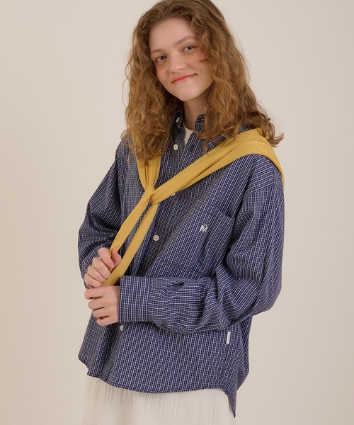 MUHET(ミュエータ)の「アソートチェックシャツ(シャツ/ブラウス・レディース・ネイビー/グリーン/チャコールグレー・MEDIUM/X-LARGE)」の12枚目の写真