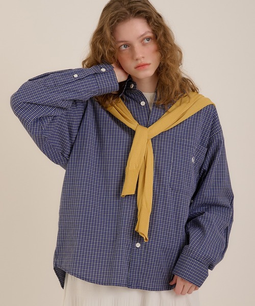 MUHET(ミュエータ)の「アソートチェックシャツ(シャツ/ブラウス・レディース・ネイビー/グリーン/チャコールグレー・MEDIUM/X-LARGE)」の13枚目の写真