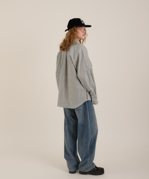 MUHET(ミュエータ)の「アソートチェックシャツ(シャツ/ブラウス・レディース・ネイビー/グリーン/チャコールグレー・MEDIUM/X-LARGE)」の10枚目の写真