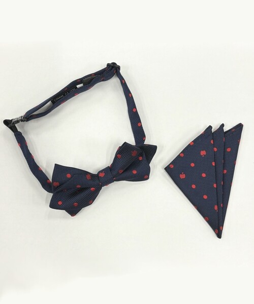 COMME CA ISM(コムサイズム)の「リンゴドット 蝶タイ・スカーフセット(蝶ネクタイ・キッズ・ネイビー/ボルドー/グリーン・FREE)」の12枚目の写真