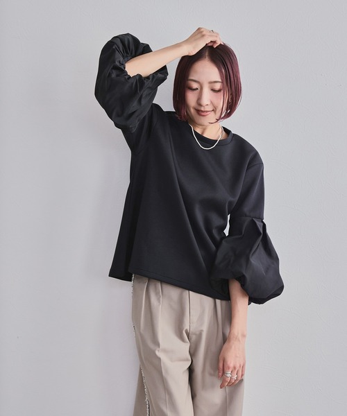 LHELBIE(レルビエ)の「バルーンスリーブプルオーバー(その他トップス・レディース・オフホワイト/ブラック・M)」の18枚目の写真