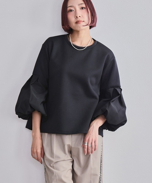 LHELBIE(レルビエ)の「バルーンスリーブプルオーバー(その他トップス・レディース・オフホワイト/ブラック・M)」の12枚目の写真