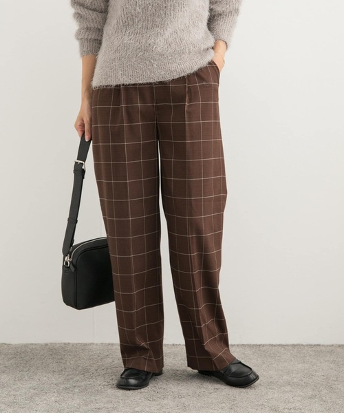 URBAN RESEARCH DOORS（アーバンリサーチドアーズ）の「チェックトラウザーパンツ（その他パンツ・レディース・ネイビー/グレー/ブラウン/チャコールグレー・SMALL/MEDIUM）」の17枚目の写真