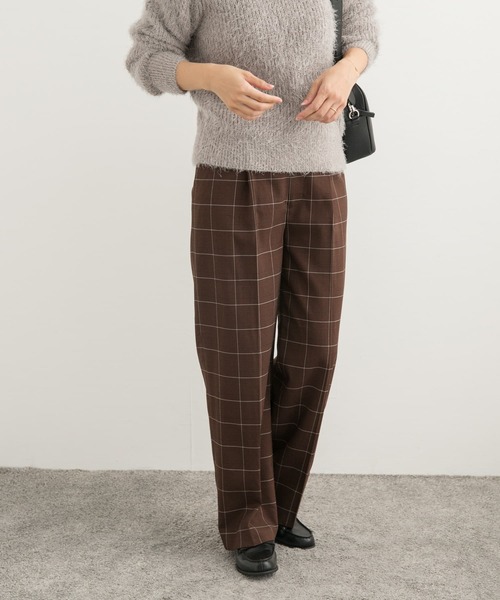 URBAN RESEARCH DOORS（アーバンリサーチドアーズ）の「チェックトラウザーパンツ（その他パンツ・レディース・ネイビー/グレー/ブラウン/チャコールグレー・SMALL/MEDIUM）」の22枚目の写真