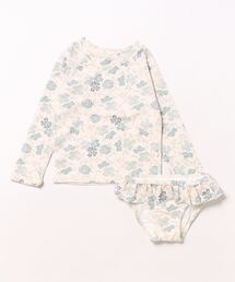 Rylee + Cru（ライリーアンドクルー）の「【Bs】【it】【Rylee＋Cru】RASH GUARD GIRLS SET || BLUE FLORAL（その他ベビー用品・キッズ）」