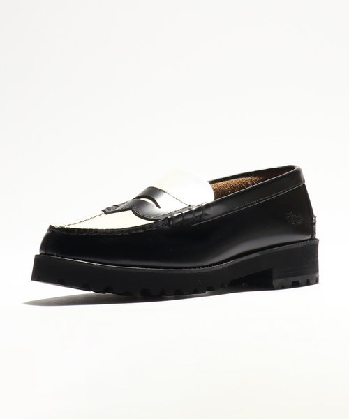 The Kenford Fineshoes（ケンフォードファインシューズ）の「【The Kenford Fineshoes】TANK SOLE LOAFERS COMBI（ローファー・メンズ・ブラック・27cm/26.5cm/26cm/25.5cm/25cm）」の3枚目の写真