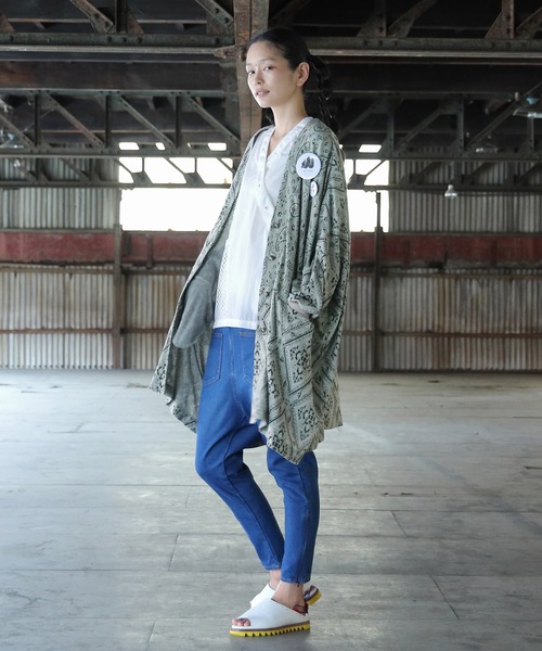 STOF（ストフ）の「Bandana JQ Cardigan（カーディガン/ボレロ・メンズ・ネイビー/ベージュ・M/S）」の4枚目の写真