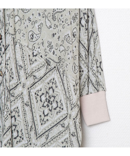 STOF（ストフ）の「Bandana JQ Cardigan（カーディガン/ボレロ・メンズ・ネイビー/ベージュ・M/S）」の12枚目の写真