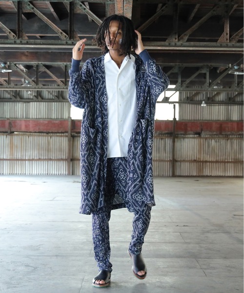 STOF（ストフ）の「Bandana JQ Cardigan（カーディガン/ボレロ・メンズ・ネイビー/ベージュ・M/S）」の6枚目の写真