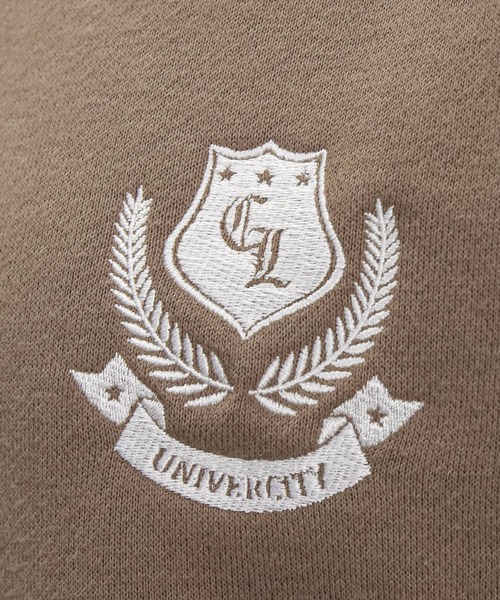 clear（クリア）の「ライン入リ配色ワンポイント刺繍スウェット[大人カジュアル オーバーサイズ]≪再入荷≫（スウェット・レディース・ネイビー/モカ・F）」の14枚目の写真