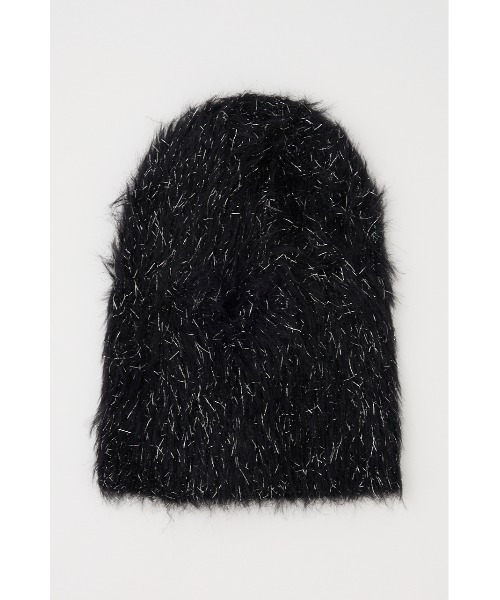 RODEO CROWNS WIDE BOWL（ロデオクラウンズワイドボウル）の「ラメニットワッチ（ニットキャップ/ビーニー・レディース・ライトグレー/ブラック/ブルー・FREE）」の5枚目の写真