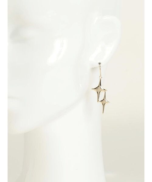 EMODA（エモダ）の「アシンメトリースパークルピアス（ピアス（両耳用）・レディース・ゴールド/シルバー・FREE）」の11枚目の写真