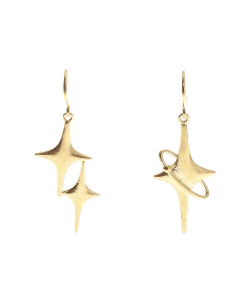 EMODA（エモダ）の「アシンメトリースパークルピアス（ピアス（両耳用）・レディース・ゴールド/シルバー・FREE）」の13枚目の写真