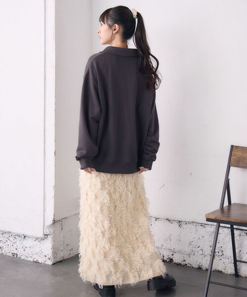 RETRO GIRL（レトロガール）の「スキッパートレーナー（スウェット・レディース・チャコールグレー/グリーン/ホワイト系その他・FREE）」の22枚目の写真