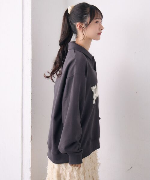 RETRO GIRL（レトロガール）の「スキッパートレーナー（スウェット・レディース・チャコールグレー/グリーン/ホワイト系その他・FREE）」の20枚目の写真