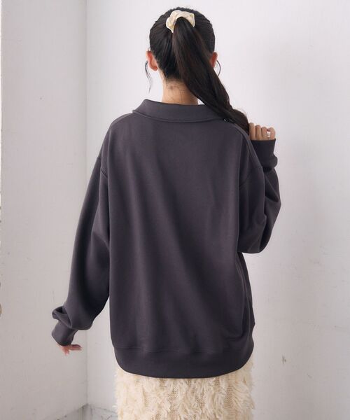 RETRO GIRL（レトロガール）の「スキッパートレーナー（スウェット・レディース・チャコールグレー/グリーン/ホワイト系その他・FREE）」の18枚目の写真