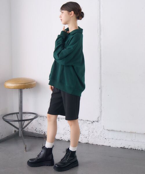 RETRO GIRL（レトロガール）の「スキッパートレーナー（スウェット・レディース・チャコールグレー/グリーン/ホワイト系その他・FREE）」の15枚目の写真